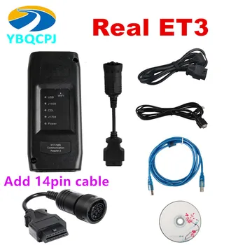 

Real ET3 and 14PIN & 9PIN cable ET 3 For ET Adapter 3 III ET-3 CAT3 Truck Diagnostic Tool For cat ET3 Communication 317-7485