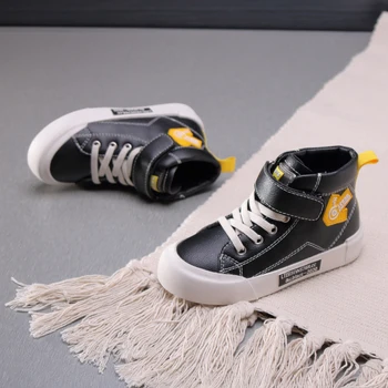 

Children Leisure Shoes High-top Kids Ankle Boots Boys Sneakers shoes Soft Bottom Non-slip Comfortable Autumn SGF033