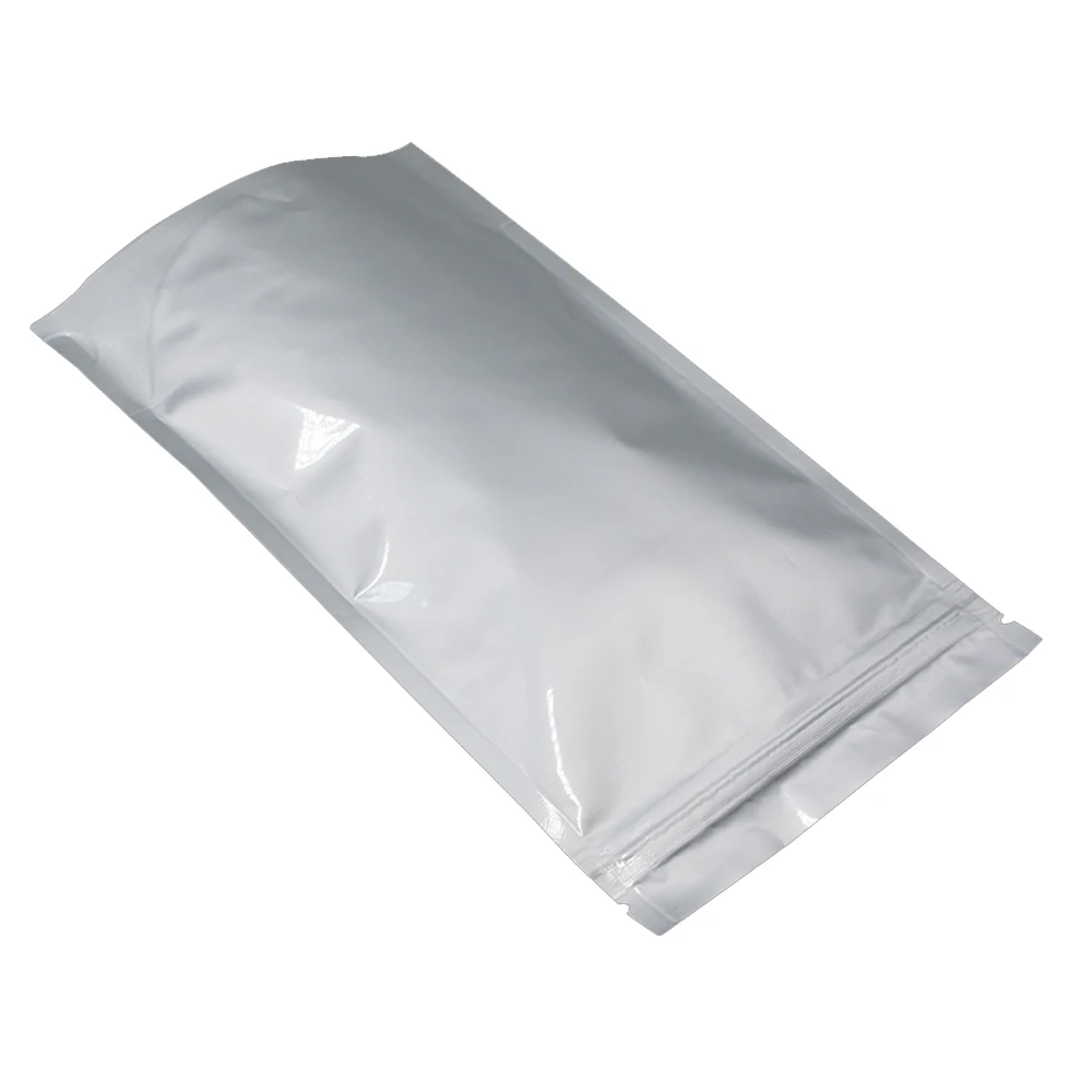 Sacos doypack de mylar prateado com fecho zip e base_voghion.com