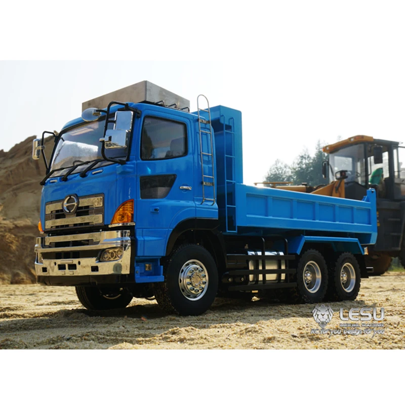 

1/14 RC LESU Hino700 6X6 Hydraulic Dumper Truck Metal Chassis Scale Model