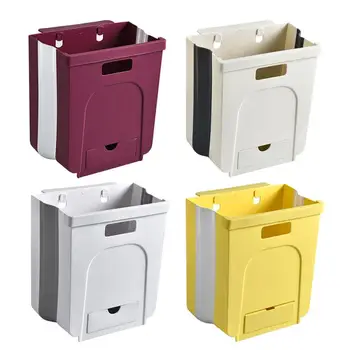

Wall-hanging Trash Can With Small Drawer For Kitchen Cabinet Door Collapsible Trash Bin Garbage Can Used In Kitchens Waste Bins
