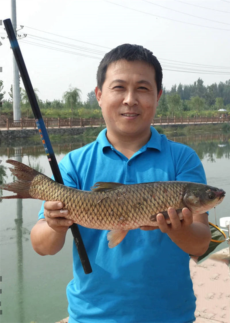 Super Deal Fiberglass Stream River Fishing Rod Telescopic Hand Pole Carp Fishing Rod 2.1M2.7M3.6M4.5M5.4M6.3M7.2M (6)