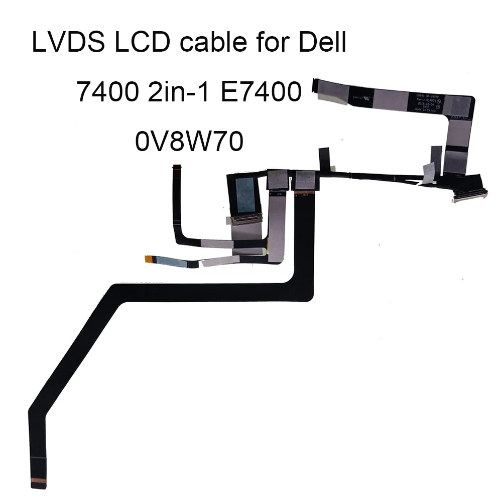 Portátil Lvds Lcd Edp Cabo para Dell Latitude 7400 2-em1 E7400 Edb41 Cn0v8w70 Dc02c00j300 Conector de Vídeo da Tela Novo V8w70
