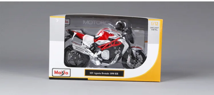1 than 12 Original Factory Maisto 2012mv Augusta F4rr Model Alloy Motorcycle Model Decoration