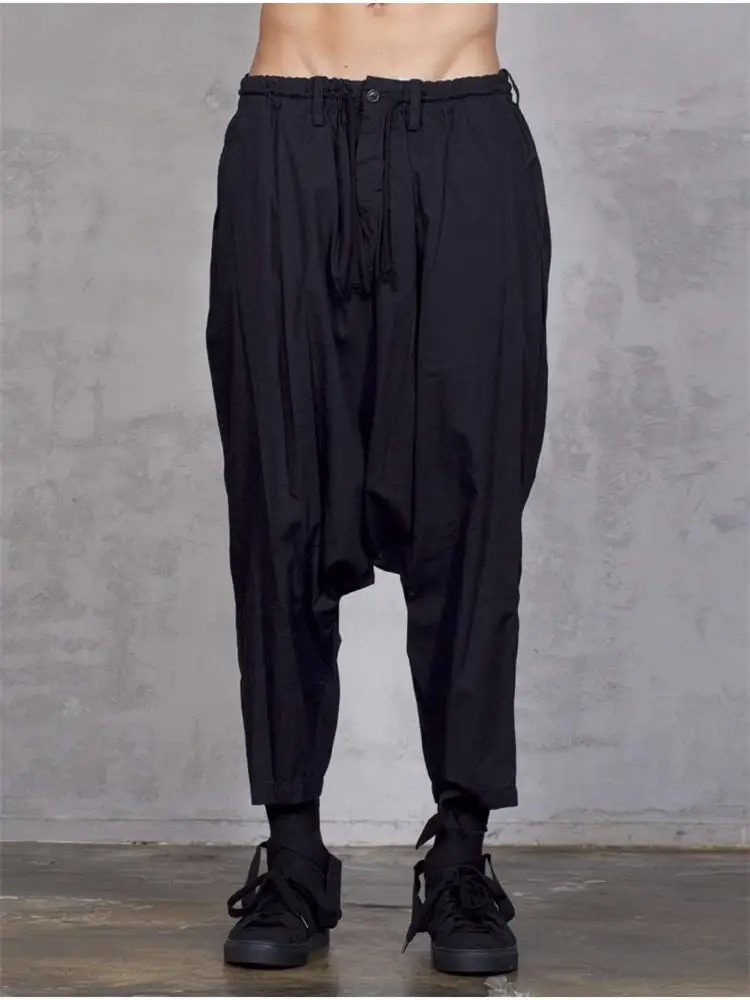 

Men's new Harun small-foot men's casual pants nine points simple loose large size spring and summer thin new products