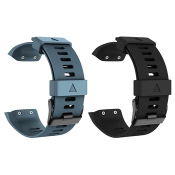 

2 Pcs Replacement Strap for Garmin Forerunner GPS Running Watch 35 Silicone Band 35 Black & Navy