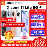 Global Version Xiaomi 11 Lite 5G NE Smartphone 128GB /256GB Snapdragon 778G Octa Core 64MP Camera 90Hz Mi 11 Lite 5G NE 1