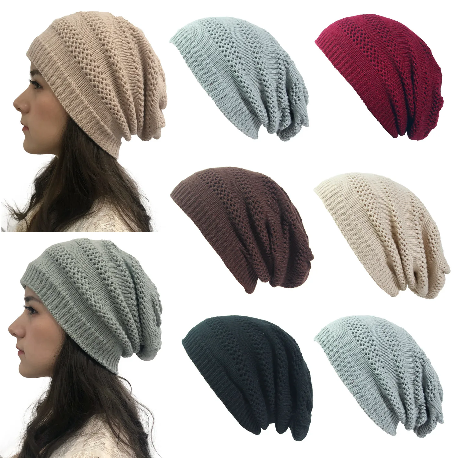 Женская мягкая хлопковая шапочка с отворотами Шапка Вязаная Мягкая уютная