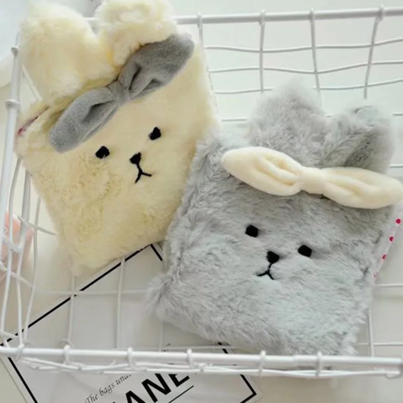 Kawaii Portable Plush Rabbit Box Makeup Cosmetic Bag Drawstring Toiletry Case 998