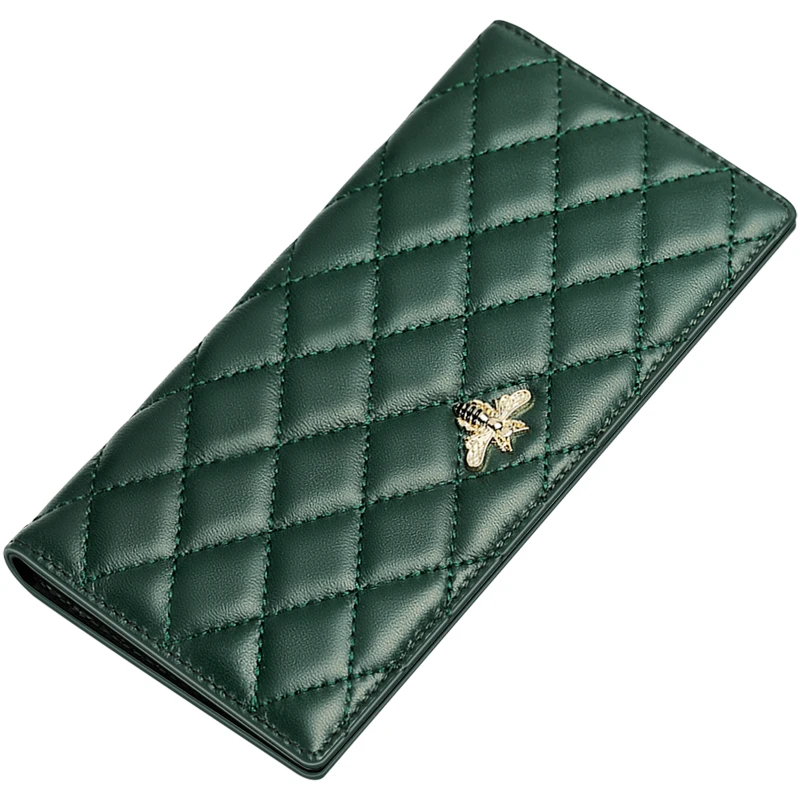 

WilliamPolo New Long Women's Wallet Full-Grain leather Ultra-thin Multi-Card Holder Simple Large-Capacity Card Holder Anti-theft