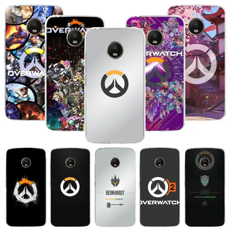 Чехол для телефона Overwatch GAME Samsung S20 S21 Note20 A71 A30s A52 Plus ультралегкий прозрачный чехол