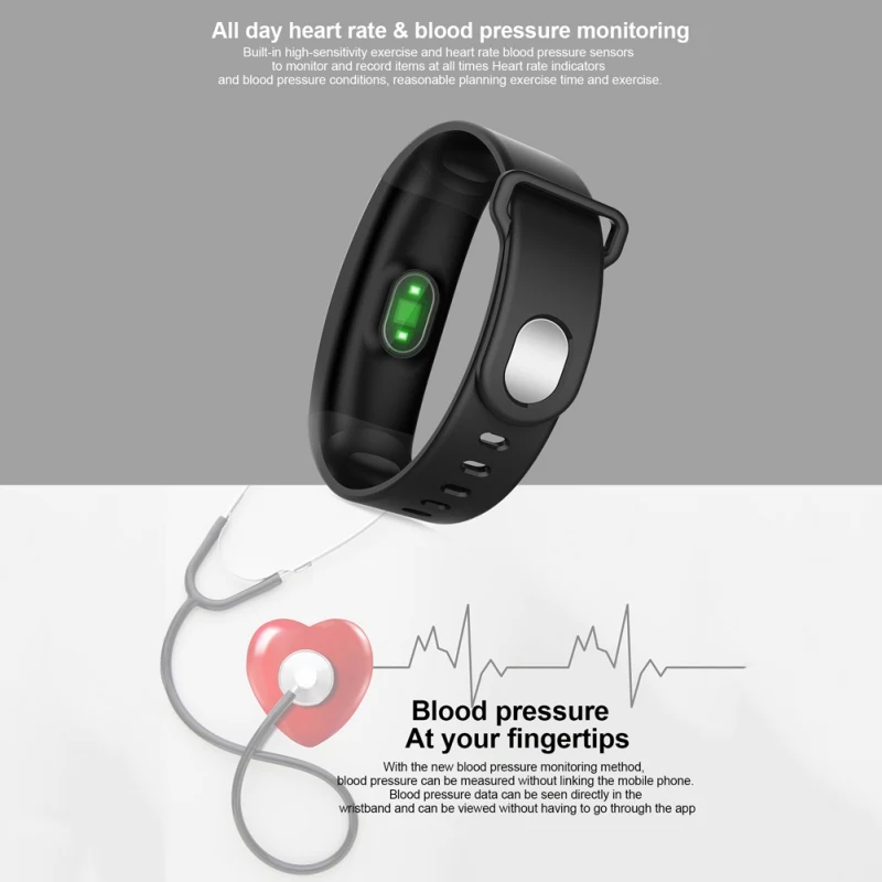 Умный браслет, Bluetooth, умный браслет, фитнес-трекер, кровяное давление, пульсометр, умные часы, водонепроницаемый смарт-браслет