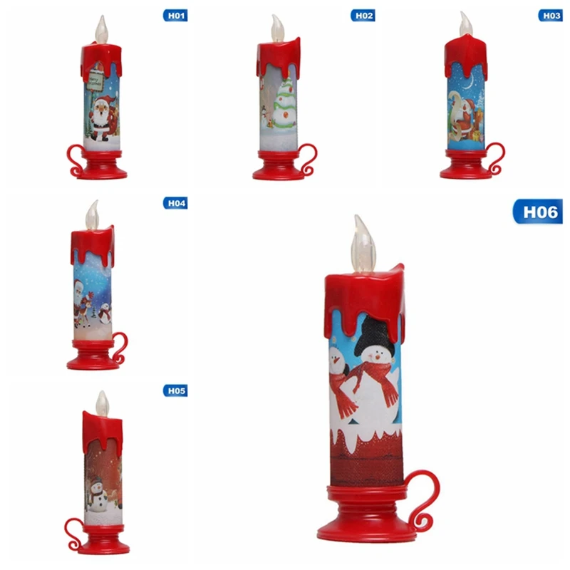 1pcs LED Candle Tea Light Battery Powered Lamp Simulation Color Flame Flashing Home Wedding Birthday Party Decoration Candles
