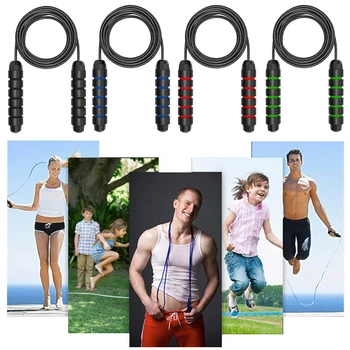 

Bearing jump rope Tangle-Free jumping rope adjustable skipping rope Steel Wire Training Fitness Jump Rope Anti Slip Foam Handle