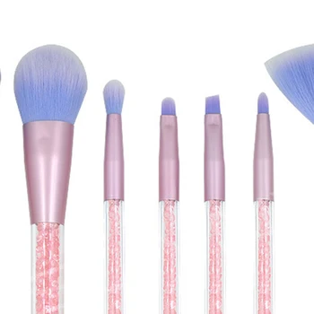 

7pcs/set Transparent Fluid Crystal Makeup Brush Quicksand Foundation Eyebrow Cosmetic Concealer Brushes