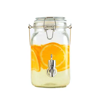 

1L Thick Transparent Glass Juice Jar Kitchen Sparkling Wine Bottle Sealed Cans Myrica Rubra Plum Fermented Barrels Jar