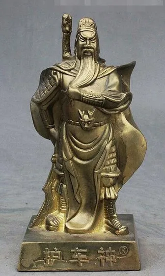 YM 308 китайское резное бронзовое изделие гвардии автомобиля Бог войны guan Gong Yu