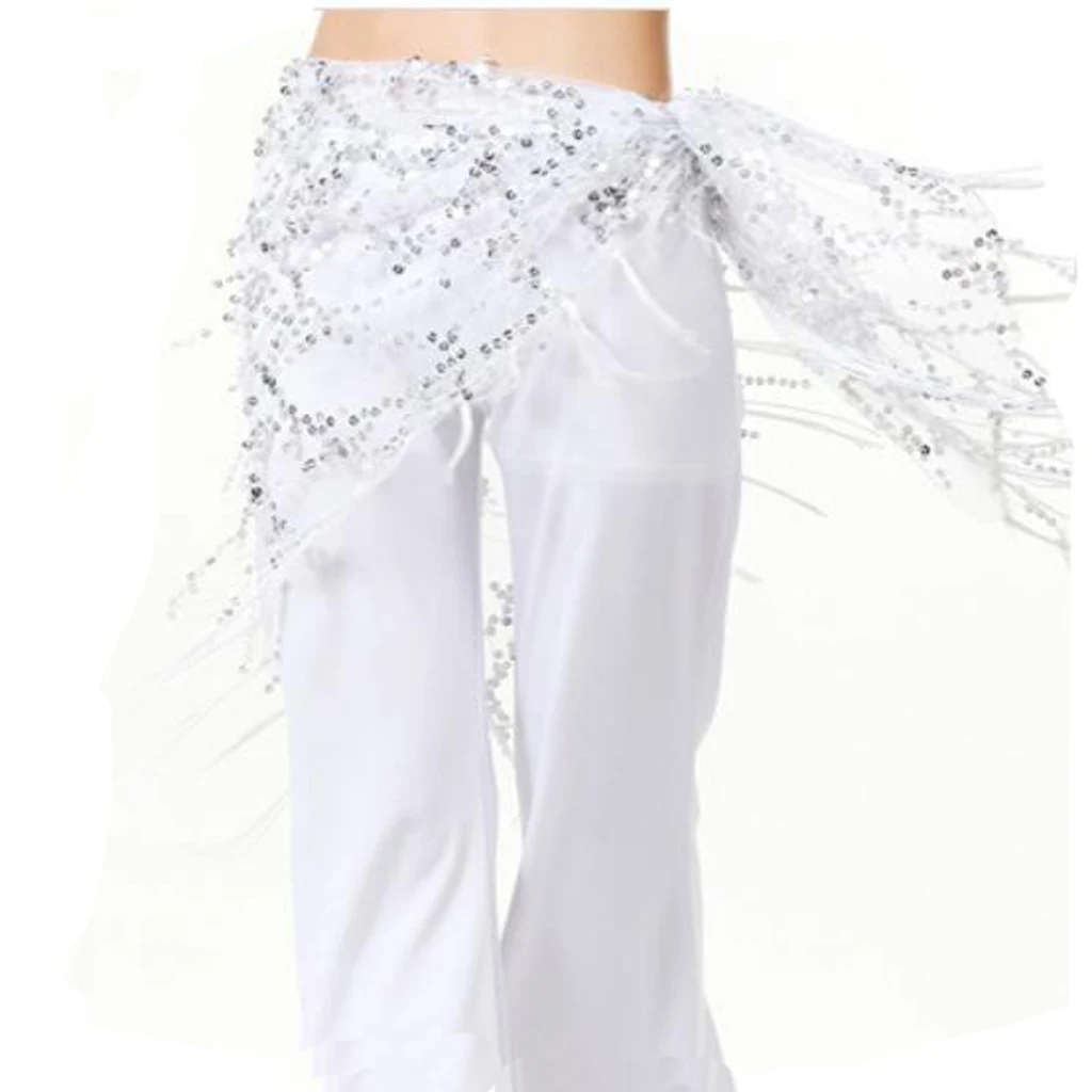 HAND MADE BELLY DANCING COSTUME BELT HIP WRAP SCARF SKIRT WITH TASSLES DANCEWEAR