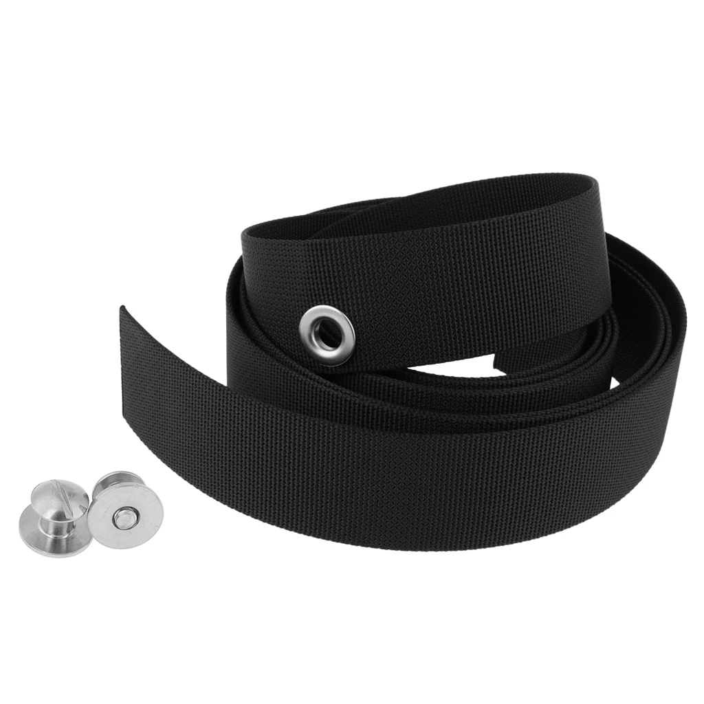 2Pcs Tech Scuba Diving BCD Backplate 316 Stainless Steel Book Screws + Strap
