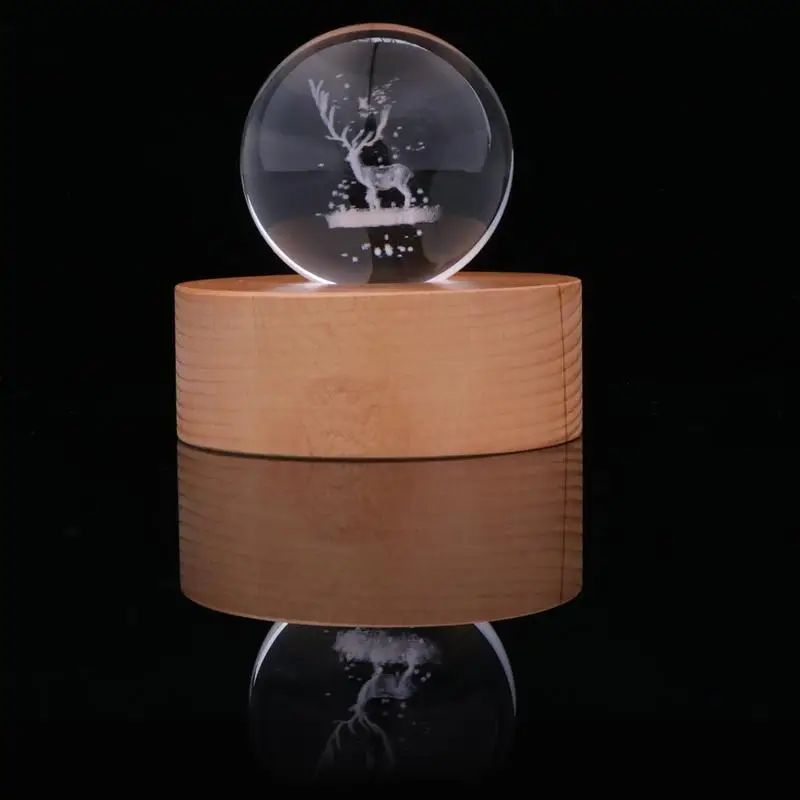 3D USB практичный хрустальный шар ночной Светильник инструмент для украшения ночной Светильник