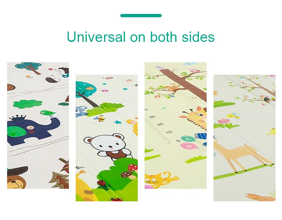 IMBABY Baby Play Mat Thick Crawling Mat Infants Puzzles Mat Cute Cartoon for Children Game Pad For Infants Educational Soft Mat