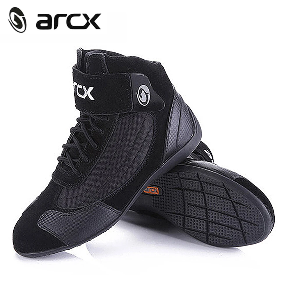 ARCX Motorcycle Leather Boots Motocross Off Road Protective boot Botas Scooter Racing Moto Bike Riding Motorcycle Shoes boot