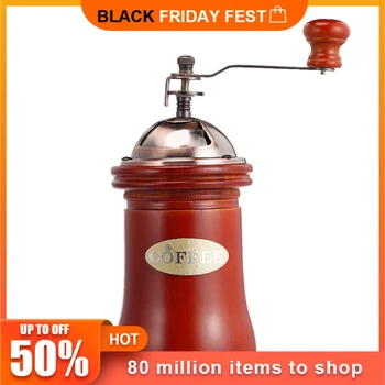 

Manual Wooden Coffee Grinder Hand Beans Nuts Grinding Machine