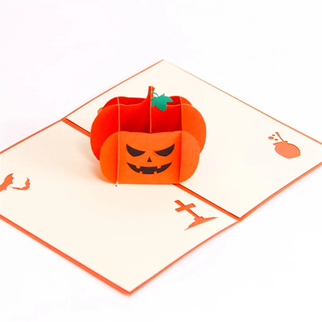  Halloween 3D Greeting Card Creative Party Invitation Letter Halloween Theme Stereo Card M0906 - 4.00015E+12