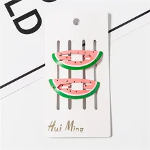 Детские украшения в Корейском стиле; милая пластиковая заколка для маленьких девочек; аксессуары для волос