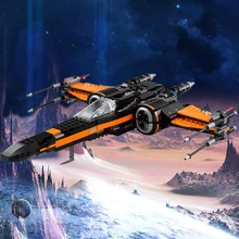 742 шт Poe X-Wing Fighter Звездный план Набор Мини кирпичные модели и строительные блоки игрушки для детей Starwars