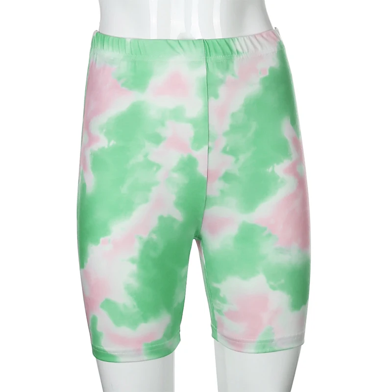 Darlingaga Casual Tie Dye Two Piece Set Women Tracksuit Fashion Summer Top and Biker Shorts Matching Sets Outfits Sportswear New