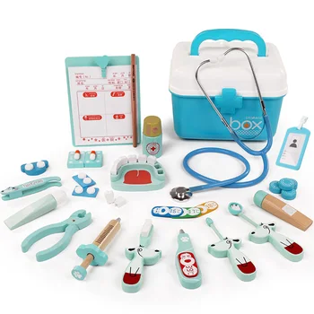 

Children Medical Pretend Play Toy Simulation Doctor Role Playset For Children Educational Toys Gift - Universal Type Blue Pink