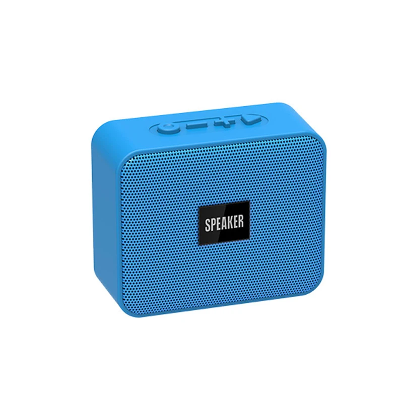 EGILENT беспроводной Bluetooth динамик открытый мини HiFi полный спектр портативный Bluetooth динамик с микрофоном Поддержка USB TF карта воспроизведения - Цвет: Синий