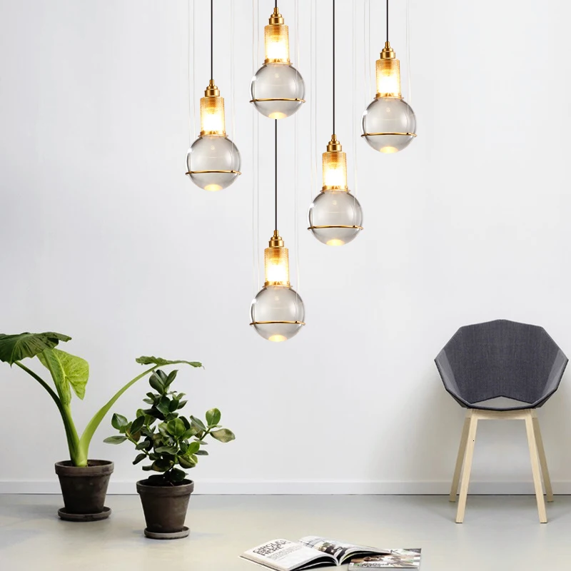 

Modern Pendant Lights Black Glass Ball Pendant Lamp Long Line Hanging Lamp For Kitchen Living Room Nordic Globe Light Fixtures