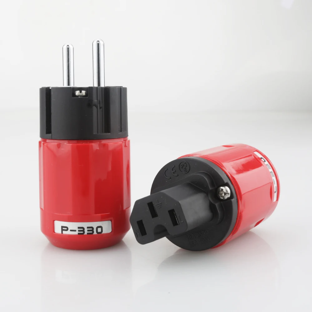 Pair Audiocrast Audio Grade родиевое покрытие EU Schuko AC штепсельная вилка + IEC DIY шнур