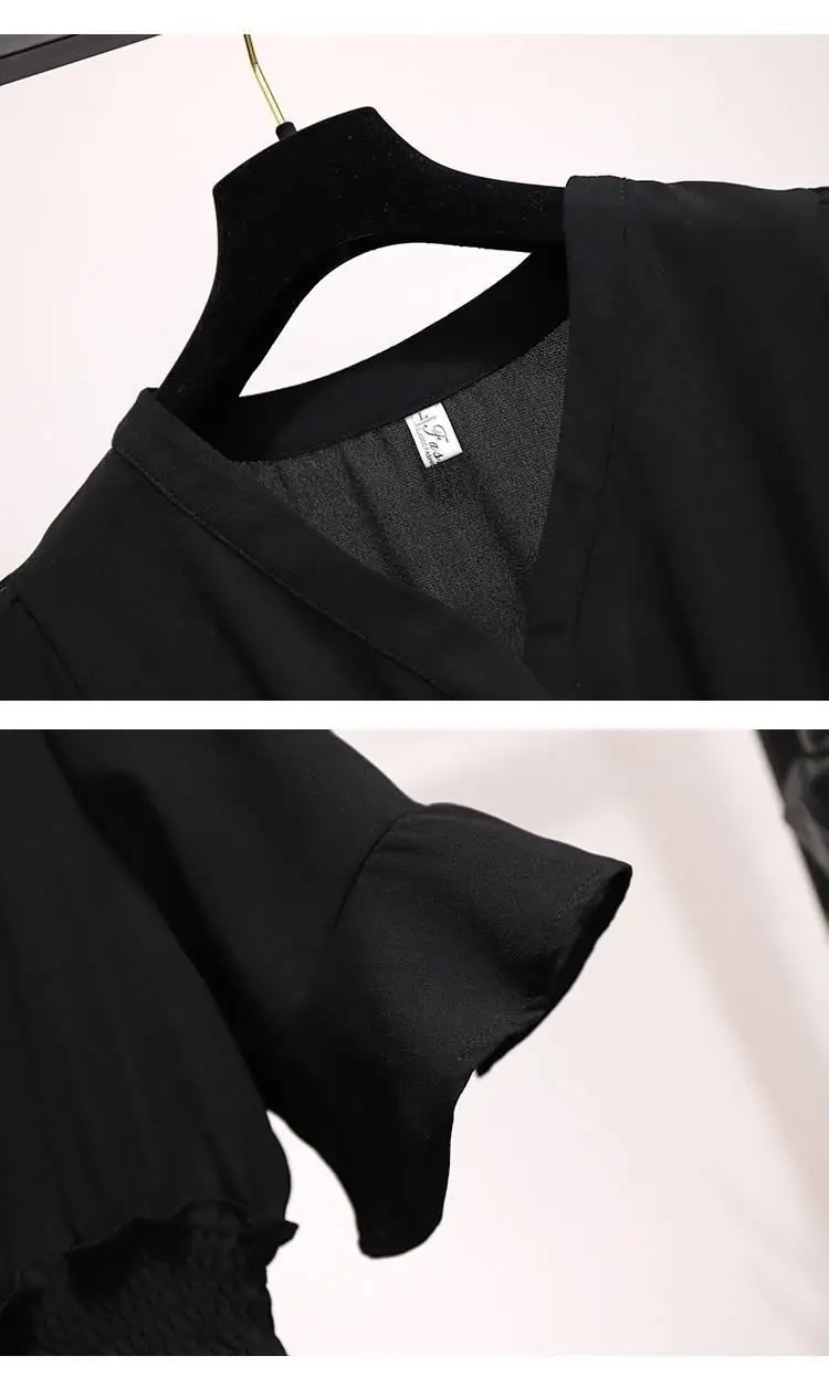 Летнее женское платье, L-5XL, короткий рукав, на каждый день, v-образный вырез, плюс размер, свободное платье, модное, повседневное, ТРАПЕЦИЕВИДНОЕ, для девушек, плюс размер, платья для вечеринок