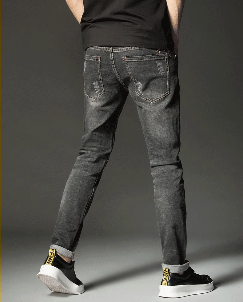 Men's Jeans New Elastic Mens Fly Medium 
