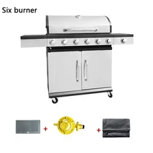  Barbecue Grill Use Gas Home Villa Courtyard Homestay Rack Outdoor With Storage Space Commercial Stainless Steel Barbecue Stove 