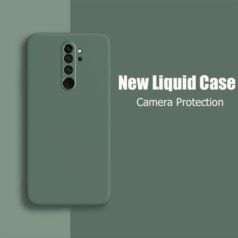 Чехол для Xiaomi Redmi Note 8 Pro Новый матовый Мягкий защитный чехол из жидкого силикона