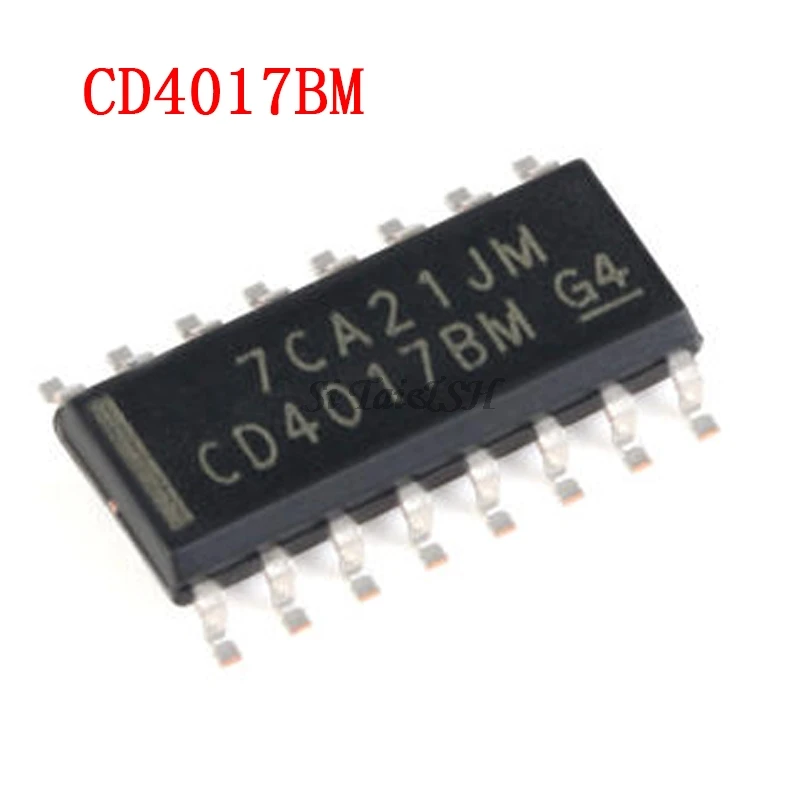 10 шт. CD4017BM SOP16 CD4017B SOP CD4017 4017 SOP-16 SMD новый и оригинальный микросхема IC | Электронные