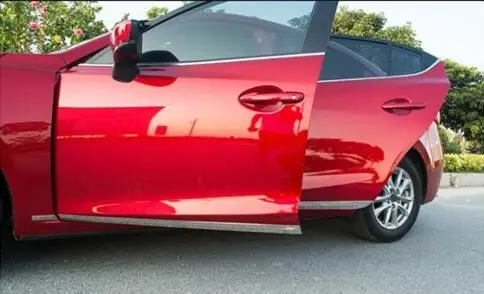 Модификация для Mazda 3 Axela Body яркая полоса из нержавеющей стали яркая полоса для специальная дверь боковое украшение