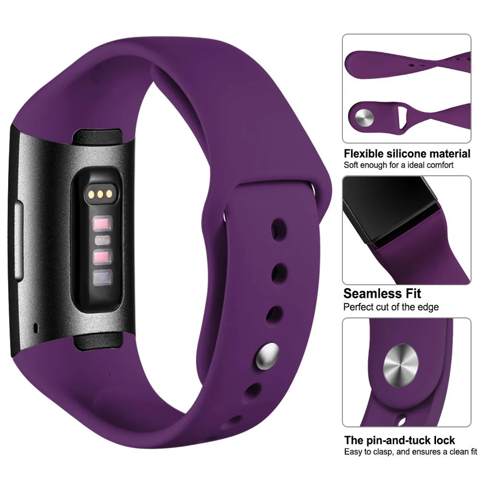 Браслет на запястье ремешок для Fitbit charge 3 smartwatch дышащий Силикон Браслет ремешок для Fit bit Charge3 часы