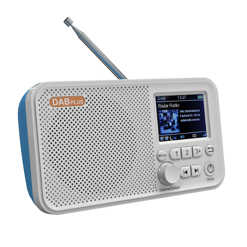 Radio Digital portátil DAB/DAB + FM, altavoz LED, Mini Radio FM