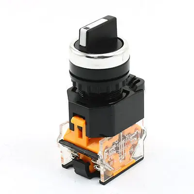 

Panel Mounted AC 380V 10A NC/NO 3 Position Rotary Push Button Switch