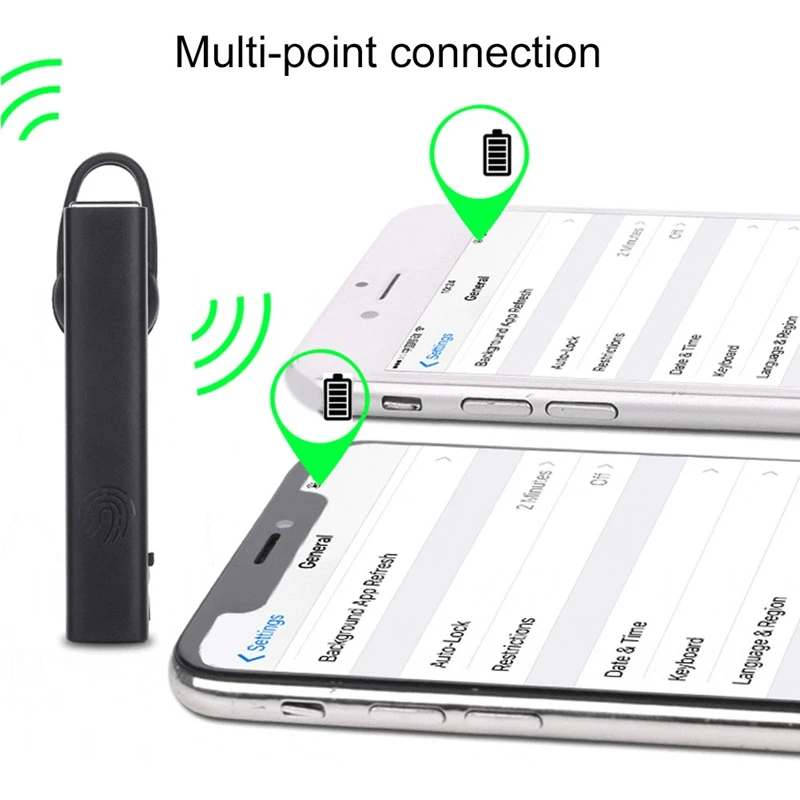 Business Sports Bluetooth Headset Press Wireless Hanging Ear Stereo Headphones Waterproof Bluetooth Earphone for Xiaomi BS T1