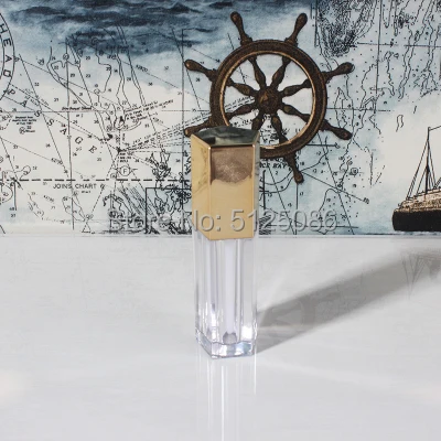 Gold 5ml-8 мл, розовый, золотой, серебряный косметический блеск для губ, пластиковый прозрачный блеск для губ многоразовый контейнер консилер бутылка - Цвет: Gold