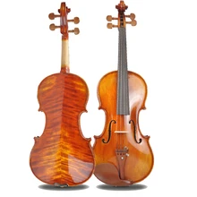 Средний диапазон ручной работы для скрипки кленовый 4/4 3/4 твердой древесины натуральный зернистый красный свет скрипки начинающих скрипки o с бразильским бантом