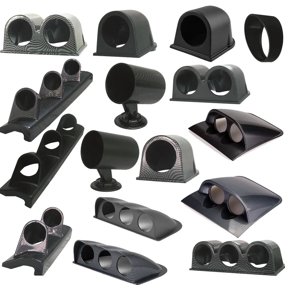 52มม.วัดถ้วยรถGauge Podพลาสติกเดี่ยวคู่พลาสติก3 Gauge Auto Meter pod