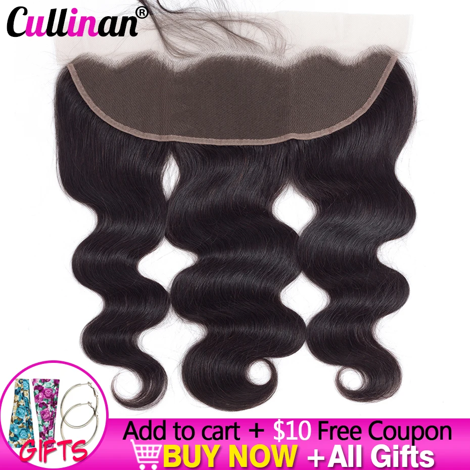 13x4 onda do corpo laço frontal pré arrancadas frente do laço peruano fechamento do laço do cabelo humano com o cabelo do bebê cullinan remy cor natural