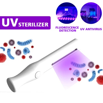 

Handheld UV Sterilization Lamp Portable Disinfection Light Mini Sanitizer for Home Office Travel Kill Germ Pet Hair Nest